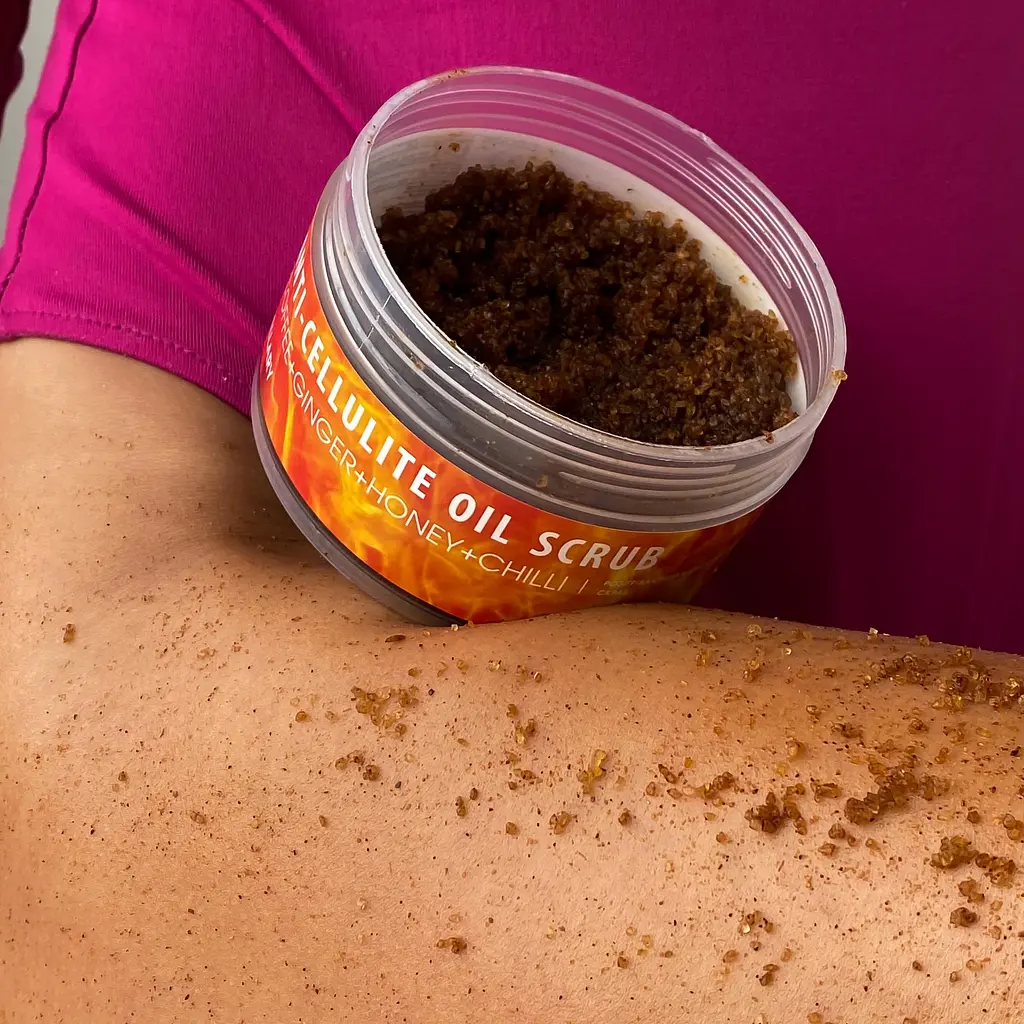 Антицеллюлитный массажный набор + Разогревающий скраб для тела Hillary - фото 2