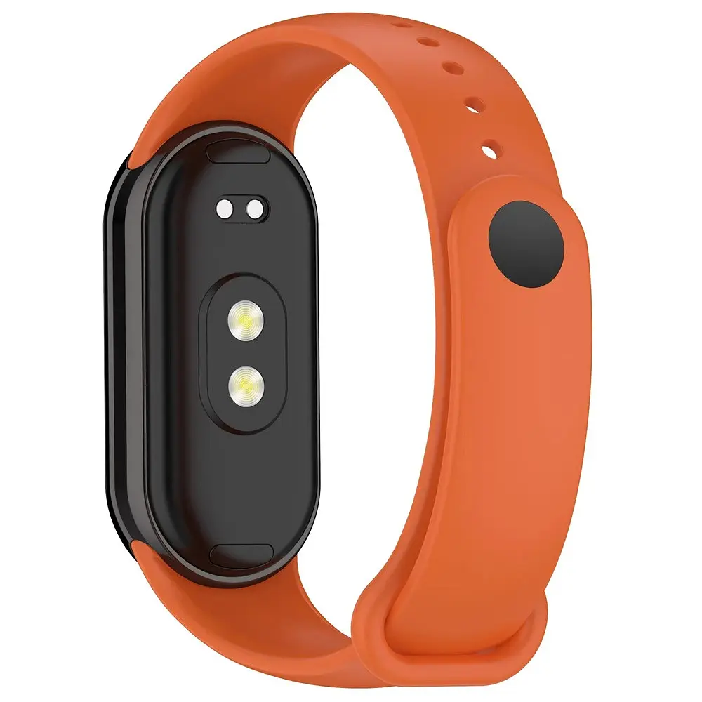 Ремінець для фітнес-браслета Lemfo для Xiaomi Mi Band 8 і 9 помаранчевий - фото 5