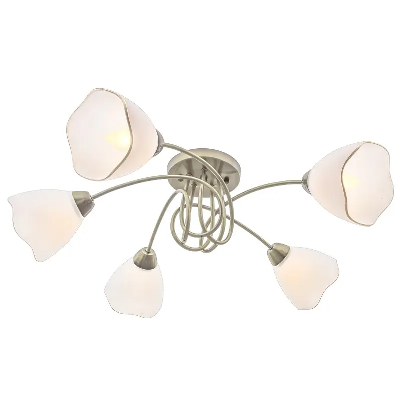 Люстра потолочная Brille классическая в зал E27 60W BZ (LK-601C/5) - фото 4