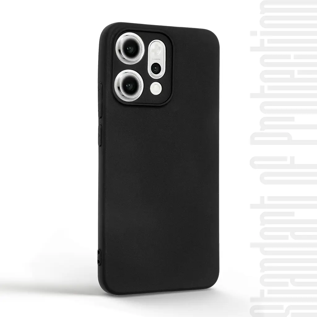 Чехол-накладка для смартфона OPPO Reno14 Pro 5G противоударный, силиконовый, термополиуретановый (ТПУ), с защитой камеры и корпуса, черный, защита всего корпуса, ArmorStandart (ARM87161) - фото 2