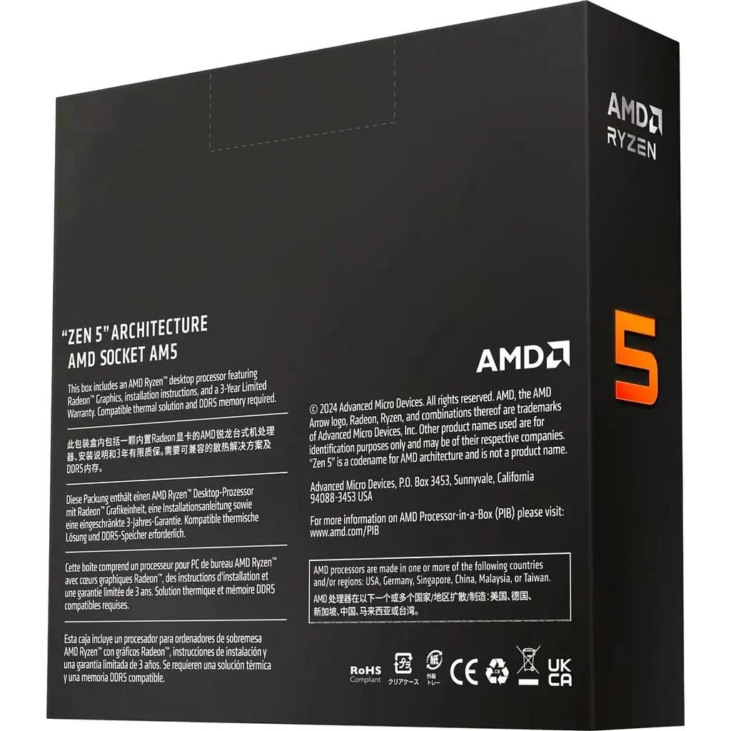 Процессор AMD Ryzen 5 9600X Box (100-100001405WOF) UA [119715] - фото 9