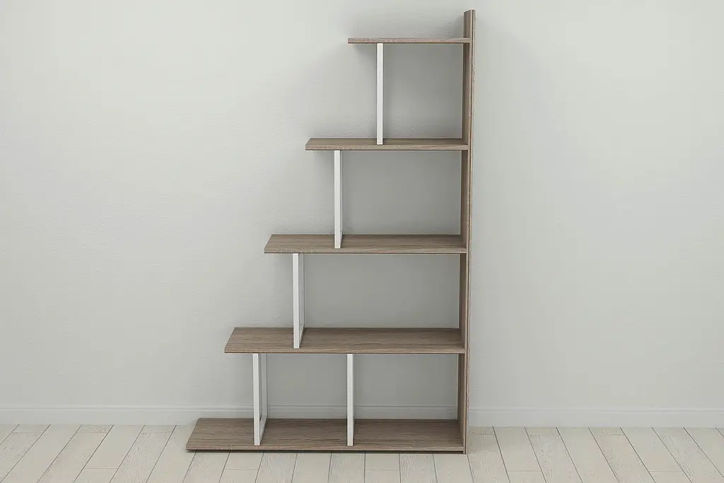 Етажерка Ferrum-decor Стелла 1600x1020x300 Білий метал ДСП Дуб Сонома Трюфель (FRD-103470) - фото 2