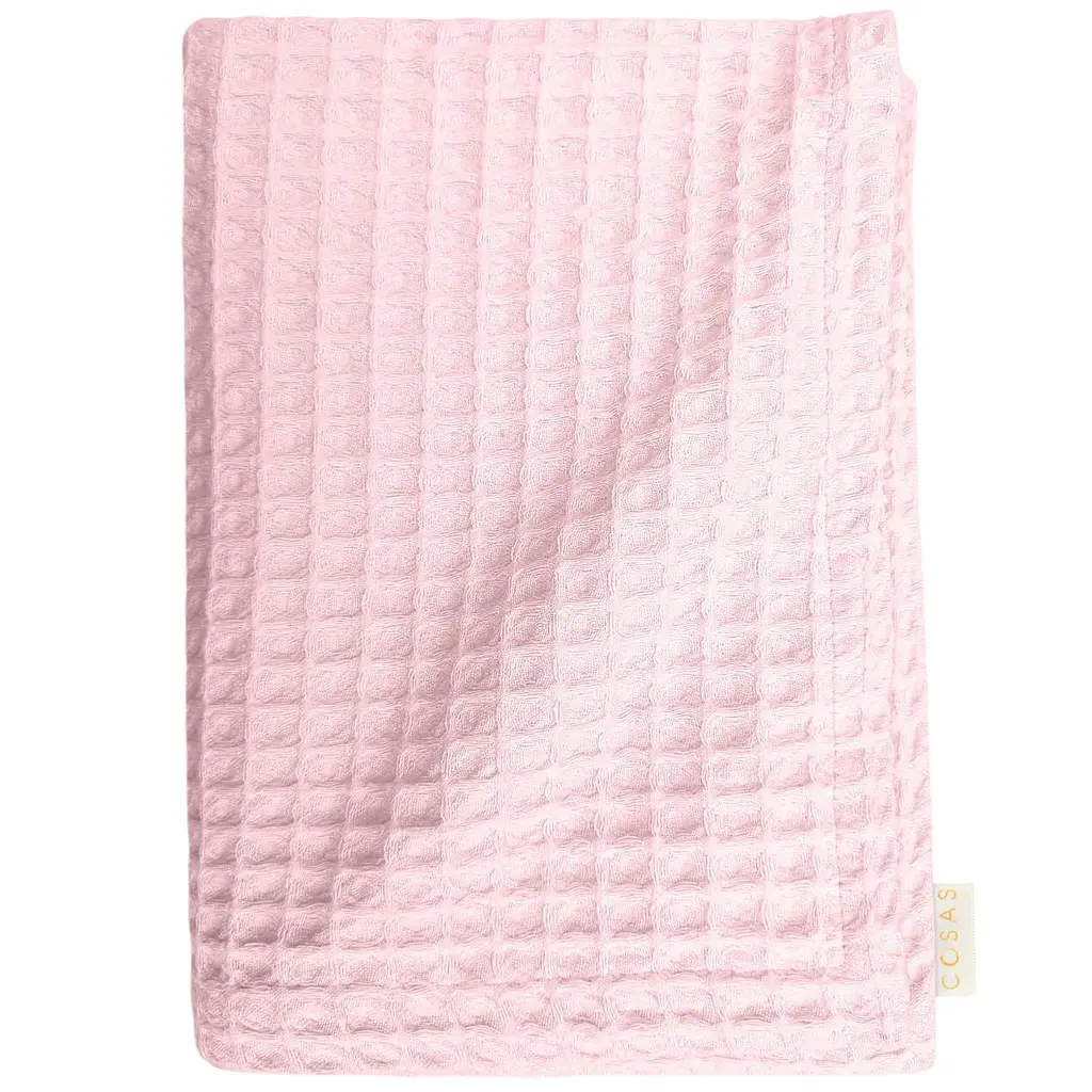 Набір рушників Cosas Cube White & Waffle Rose 2 шт. (SetTowel_95-SqWhite_130-Rose) - фото 2