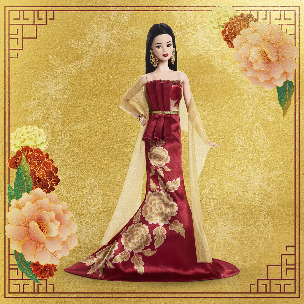 Колекційна лялька Barbie Signature Місячний Новий рік (JJX83) - фото 6