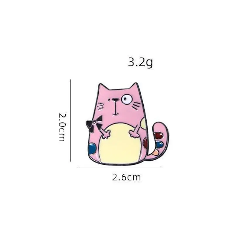 Брошь Котик брошь-булавка розовый (84946984) - фото 4