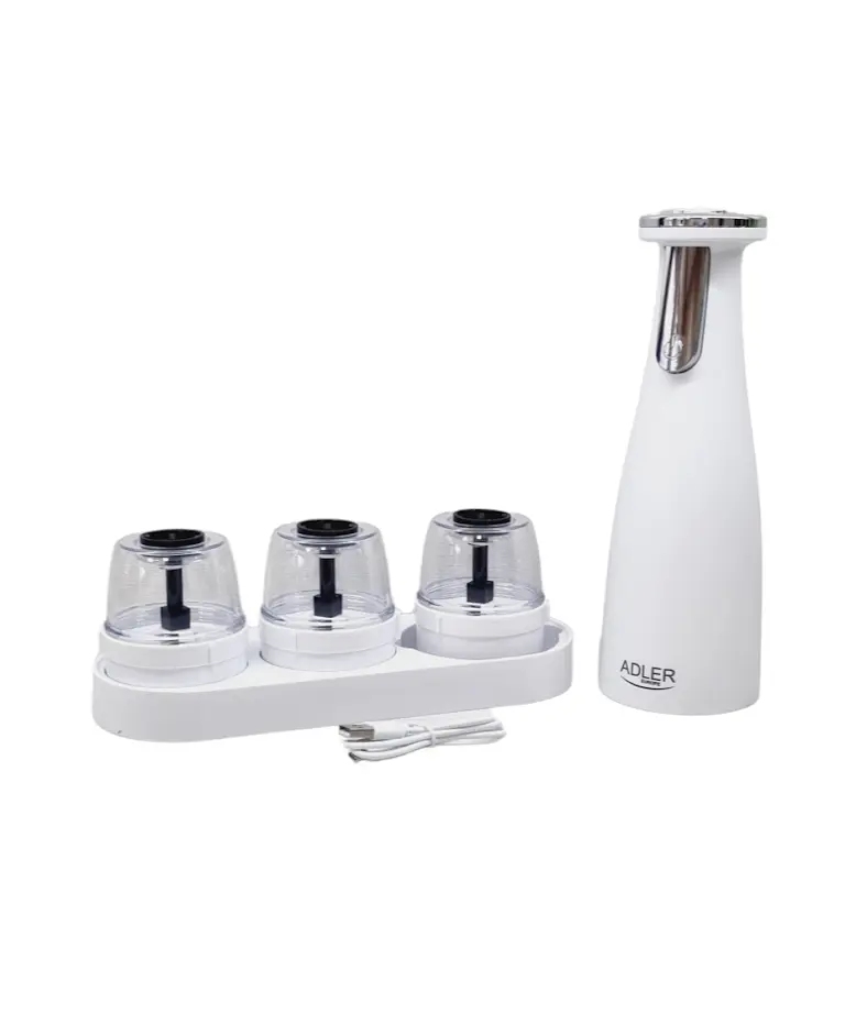 Измельчитель специй Adler AD 4449 электрический 3 в 1 с керамическими жерновами USB до 120 мин работы 150 мл - фото 4