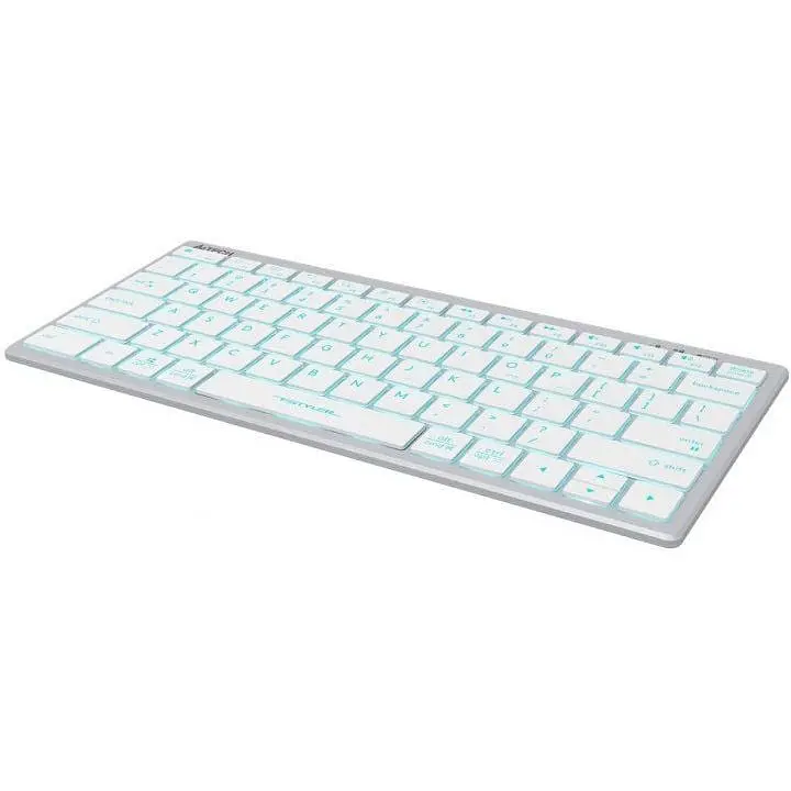 Клавиатура проводная A4Tech Fstyler FX61 USB White Icy Blue backlit - фото 2