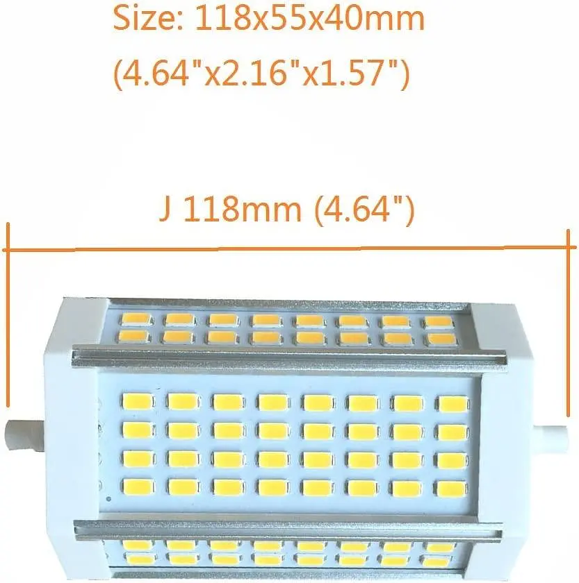 Лампа R7s Led 118 мм з регульованою яскравістю, лампа 30 Вт, тепле біле світло 3000 К - фото 2