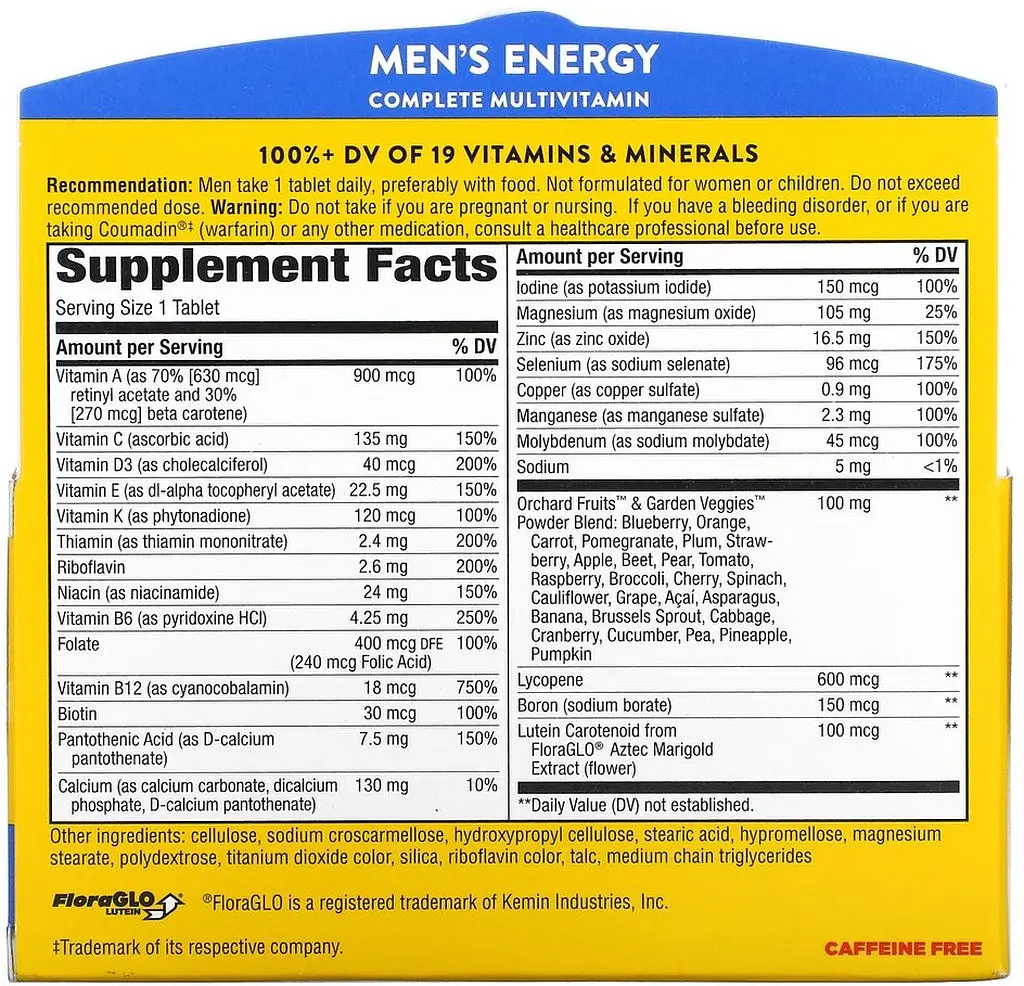 Комплекс для здоровья мужчин Nature's Way Alive! Men's Energy, 50 таблеток - фото 2