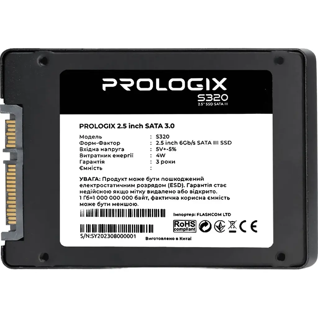 SSD накопичувач Prologix S320 960GB SATAIII TLC (PRO960GS320) [119335] - фото 3