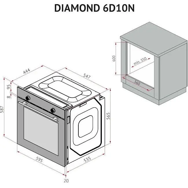 Духова шафа Perfelli Diamond 6D10N Inox - фото 19