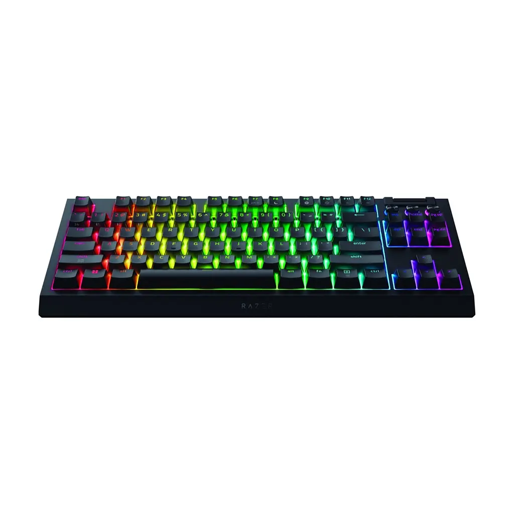 Клавіатура Razer BlackWidow V4 Low-Profile TKL Wireless/Bluetooth/USB Green Switch UA Black (RZ03-05450500-R3M1) - фото 3