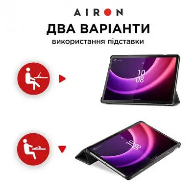Чохол до планшета Airon Premium Lenovo Tab P11 2nd Gen 11.5" + protective film black (4822352781093) - фото 7