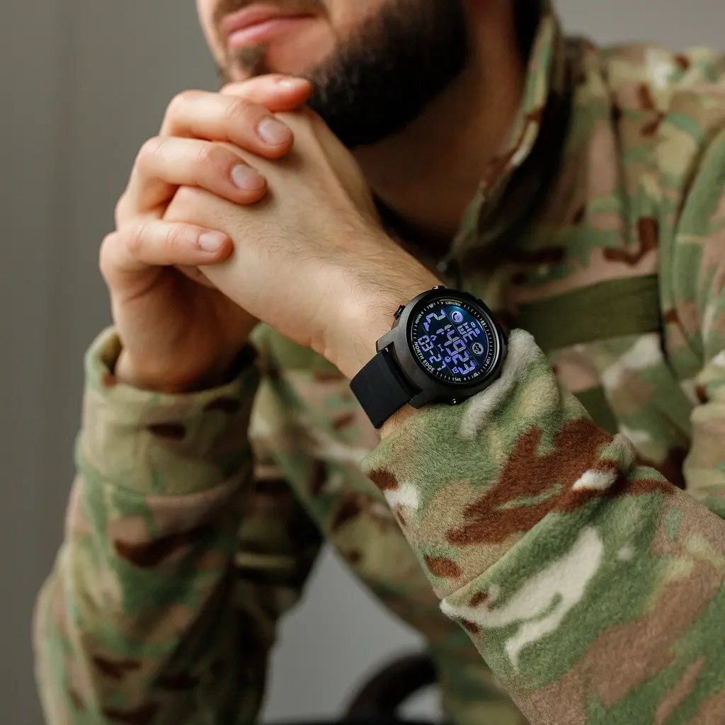 Наручний годинник чоловічий North Edge Laker Black 5BAR Чорний (2704) - фото 4
