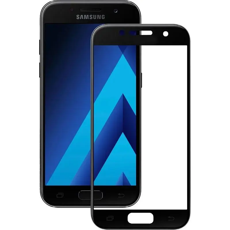 Захисне скло Tempered Glass 3D Full Glue Samsung Galaxy A5 2017 A520 black - фото 1