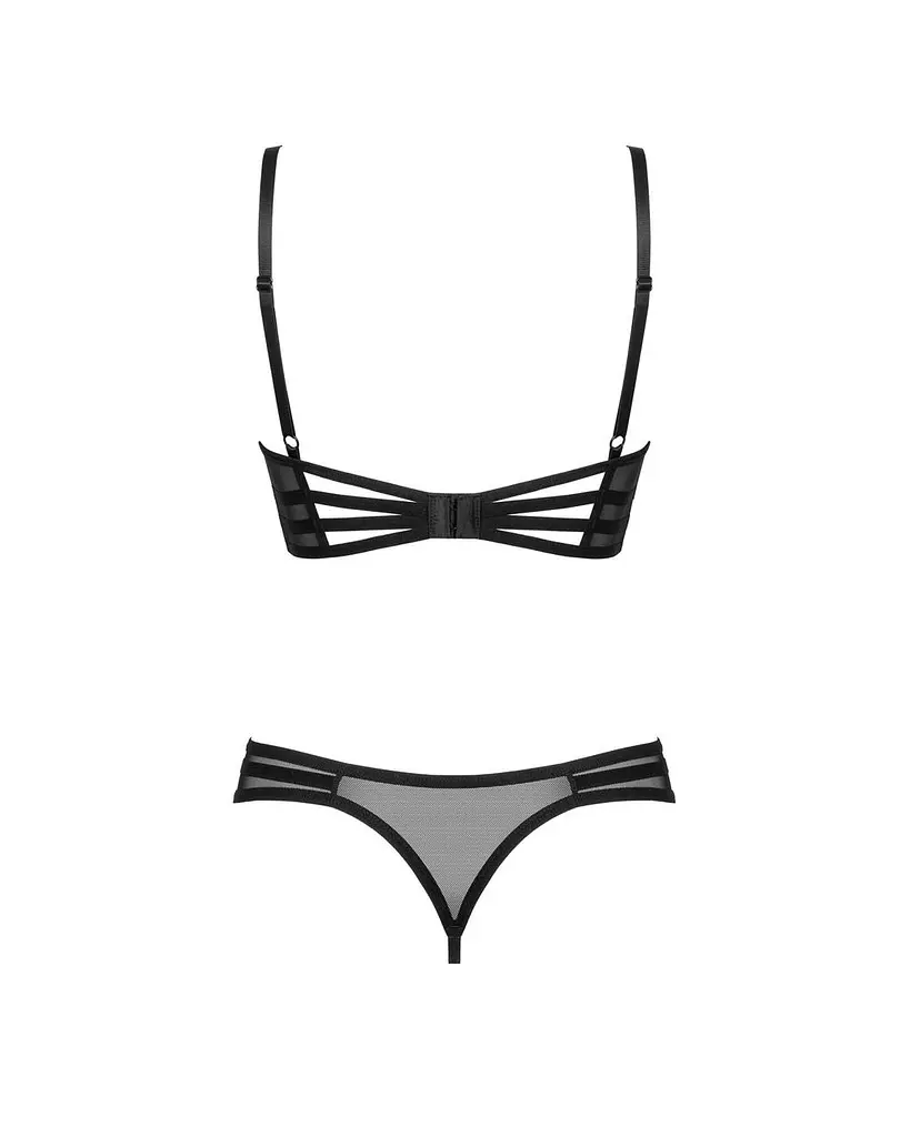 Комплект Obsessive Roxelia 2-pcs crotchless Set XS/S - фото 4