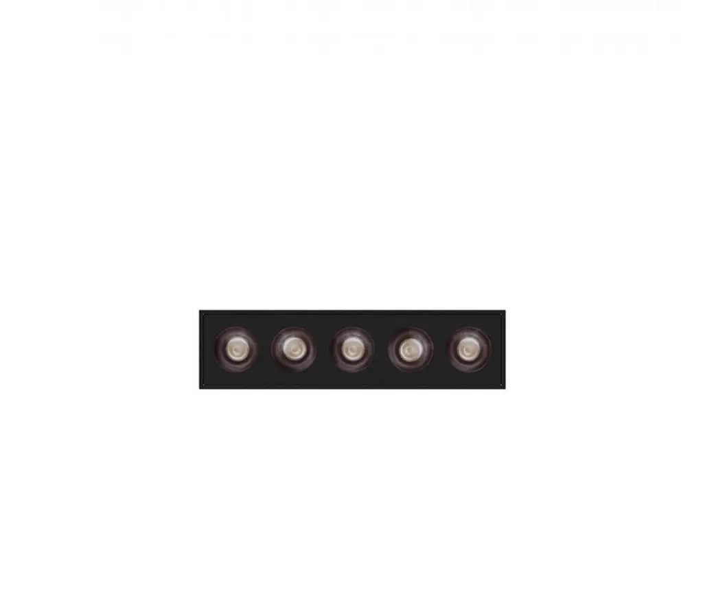 Точечный накладной светильник Kloodi KD-PIXEL 5X2 10W 3K BK - фото 2