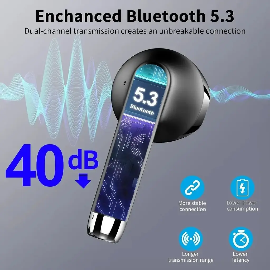 Бездротові навушники Drsaec J55 Bluetooth 5.3  - фото 4