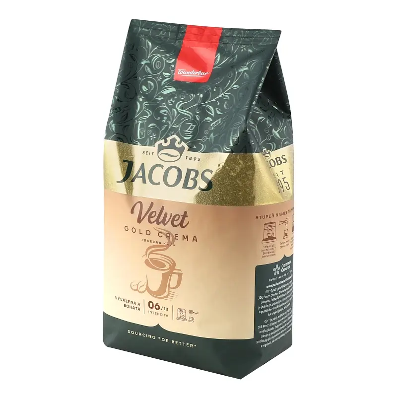 Кава в зернах Jacobs Velvet Gold Crema 1000 г - фото 2
