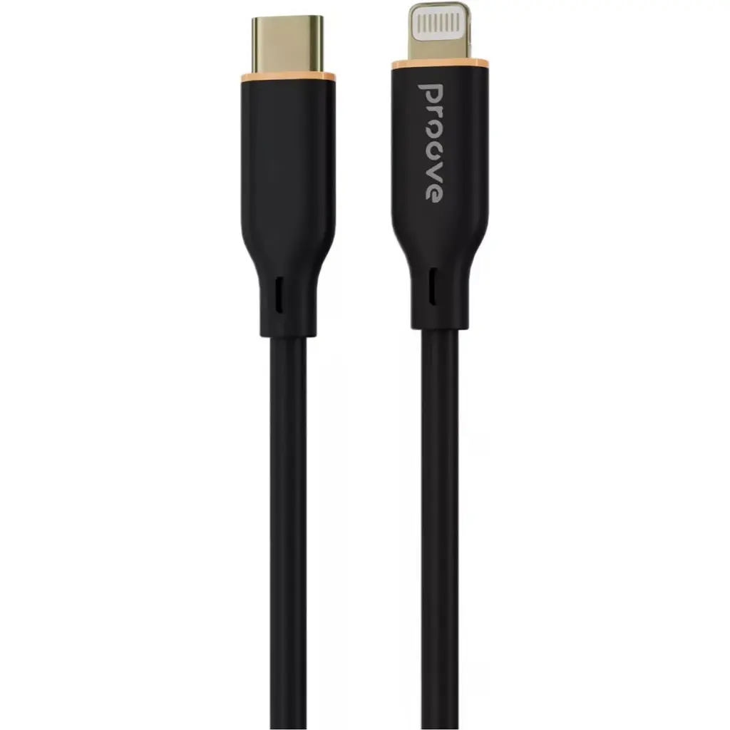 Кабель Proove Jelly Silicone USB-C to Lightning 27W 1m Black (CCJS27002101) [130738] - фото 2