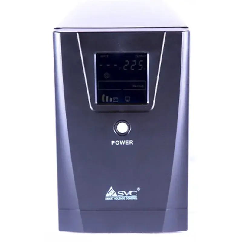 Пристрій безперебійного живлення SVC SL-1KS-LCD 1000VA (SL-1KS-LCD) - фото 3
