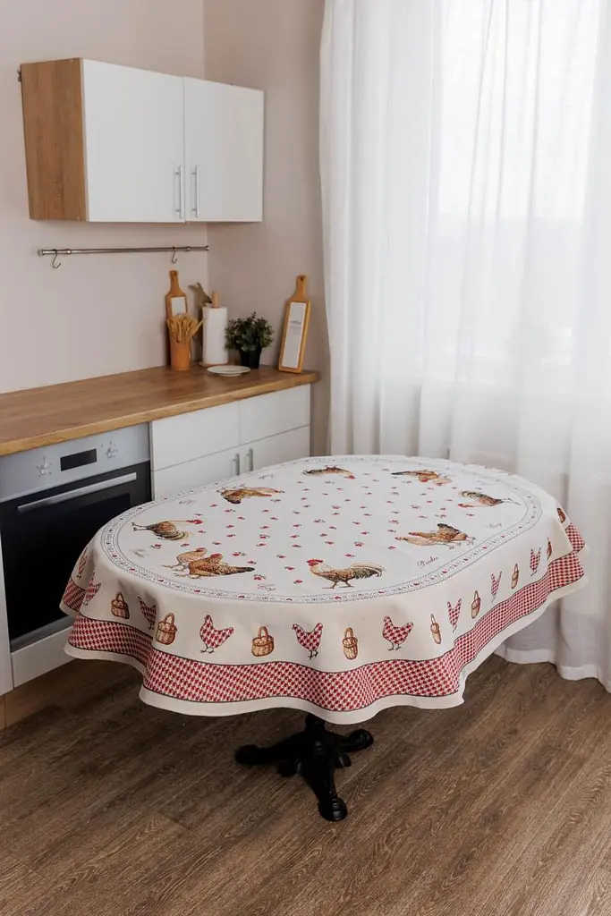 Скатертина овальна 136х240 см Добробут Прованс (044420) - фото 2
