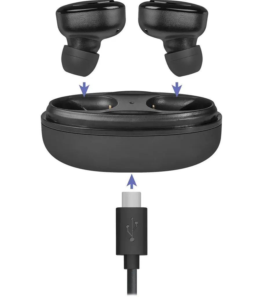 Гарнитура Defender Twins 635 TWS Bluetooth Black (63635) - фото 3
