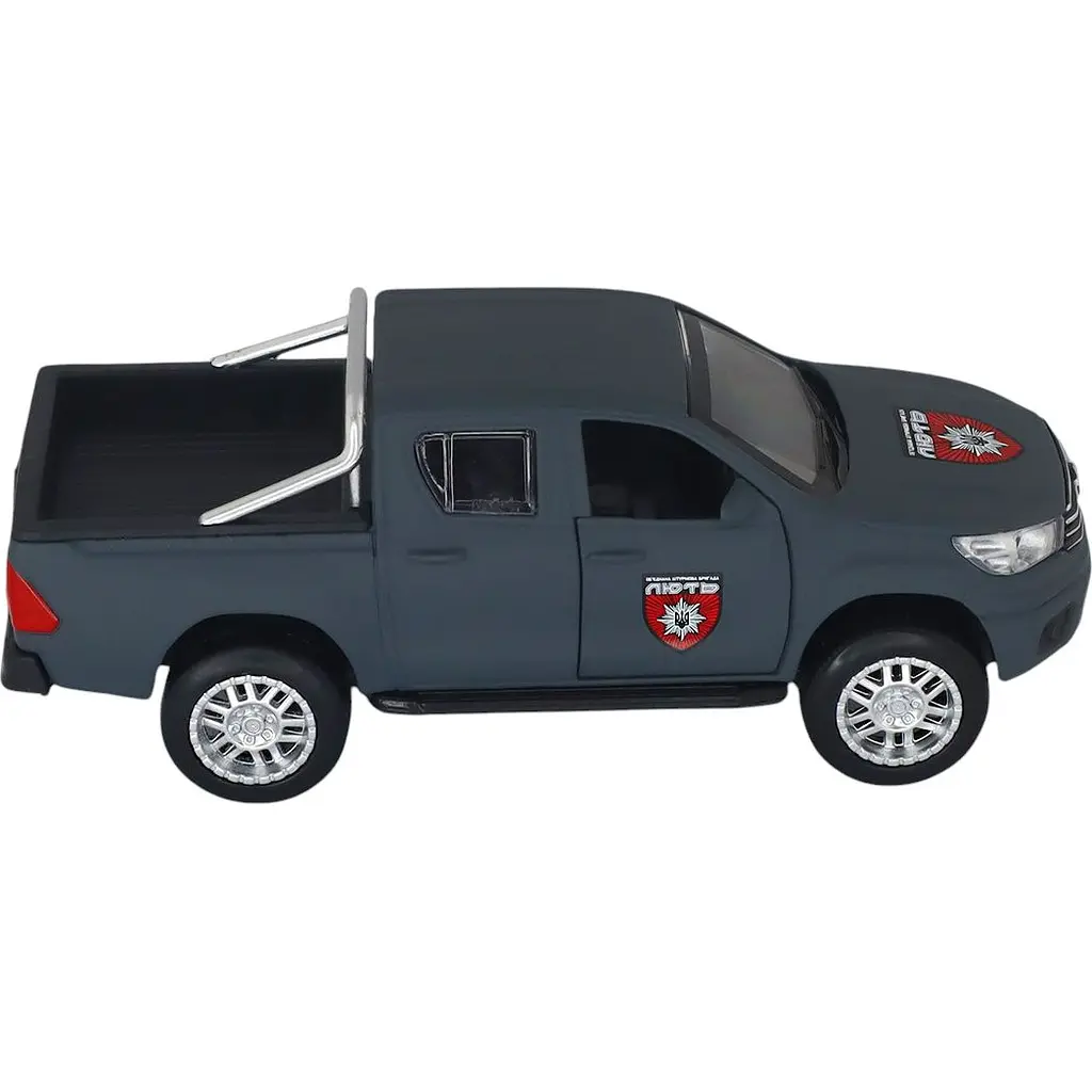 Автомодель TechnoDrive Шевроны Героев Toyota Hilux ОШБр НПУ Лють (KM6118F) - фото 5