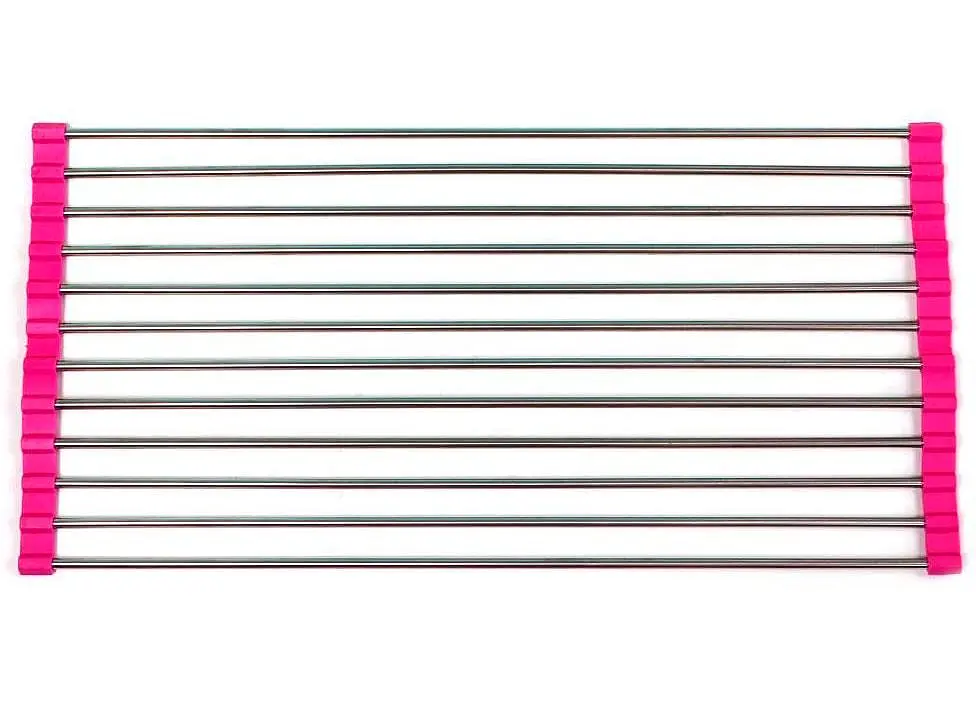 Сушилка для посуды на мойку (раковину) Kitchen Drainboard (Розовая) сушка посуды на раковине (ST) - фото 3