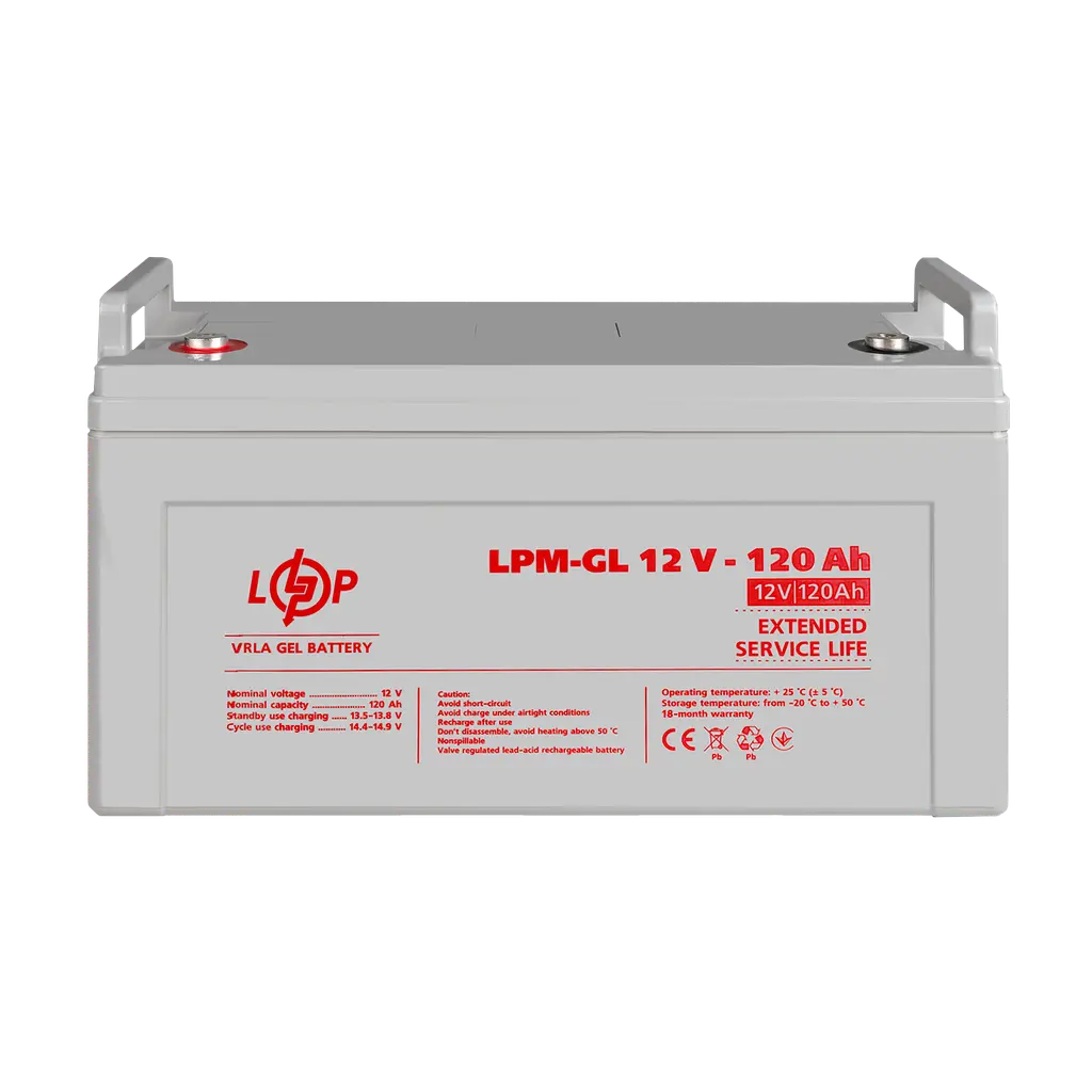 Аккумулятор гелевой LPM-GL 12V - 120 Ah - фото 2