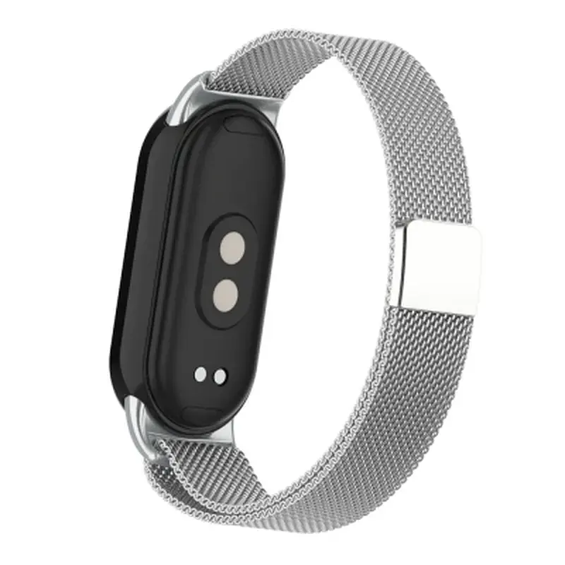 Ремінець до фітнес браслета Armorstandart Milanese Magnetic для Xiaomi Smart Band 10/9/8 Silver (ARM86892) - фото 2