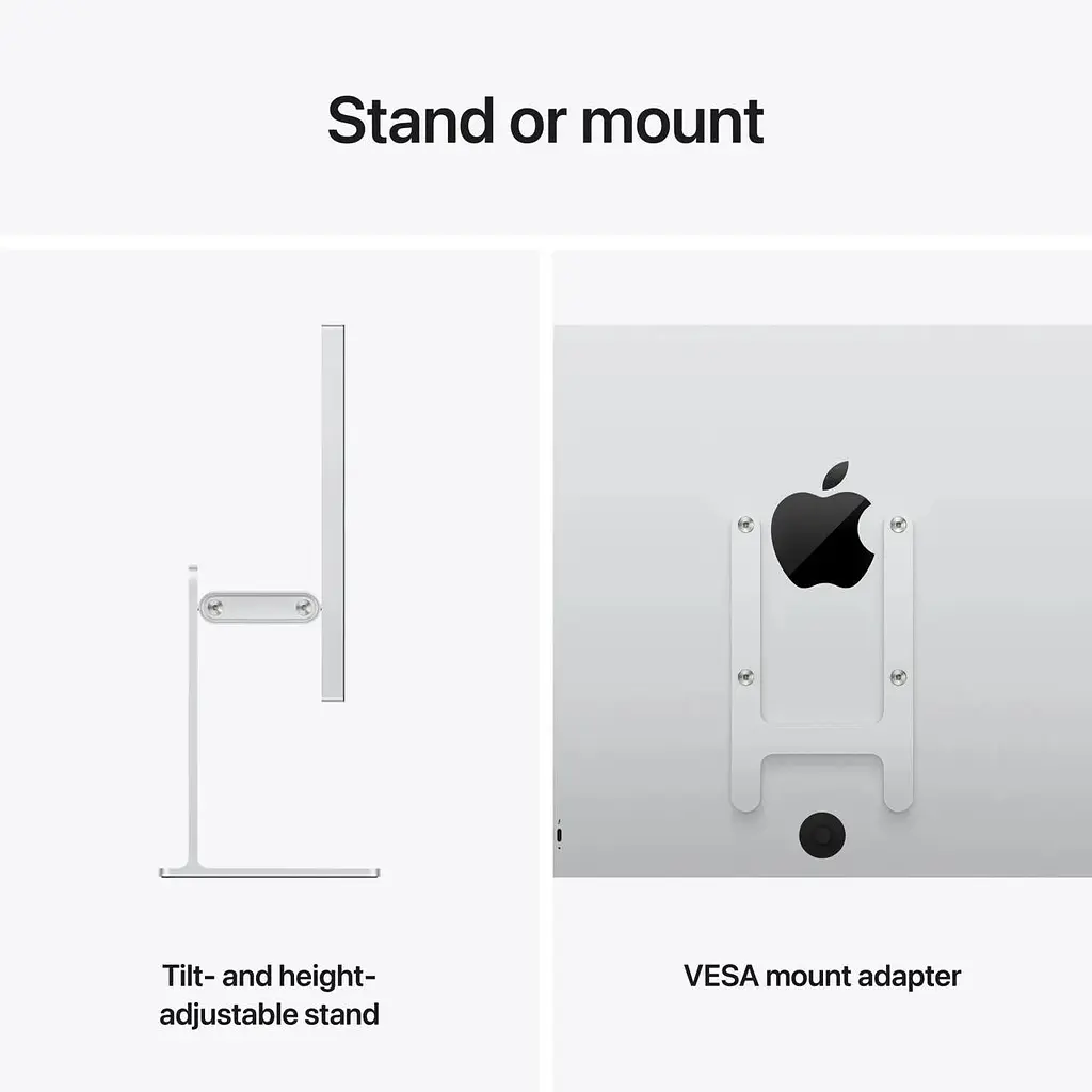 Монітор Apple Studio Display XDR Nano-texture glass Tilt- and height-adjustable stand (MFEP4) - фото 7