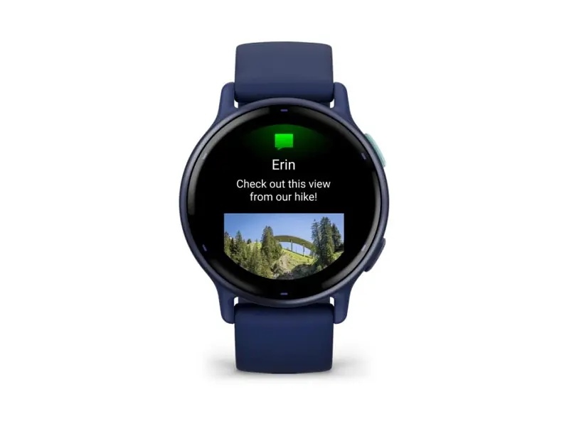 Смарт-годинник Garmin vivoactive 5 Metallic Navy Aluminum Bezel with Navy Case and Silicone Band (010-02862-12) - фото 2