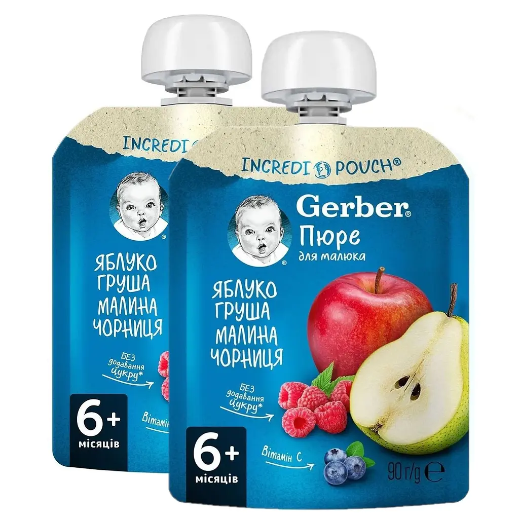 Набор фруктовых пюре Gerber Pouch (10 шт. х 90 г) - фото 5
