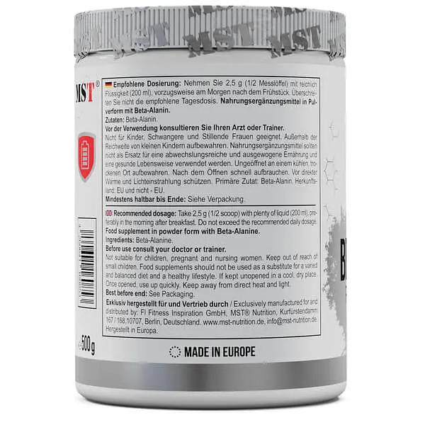 Бета-Аланин Beta Alanine 500 грамм MST Nutrition vit0006501 - фото 3
