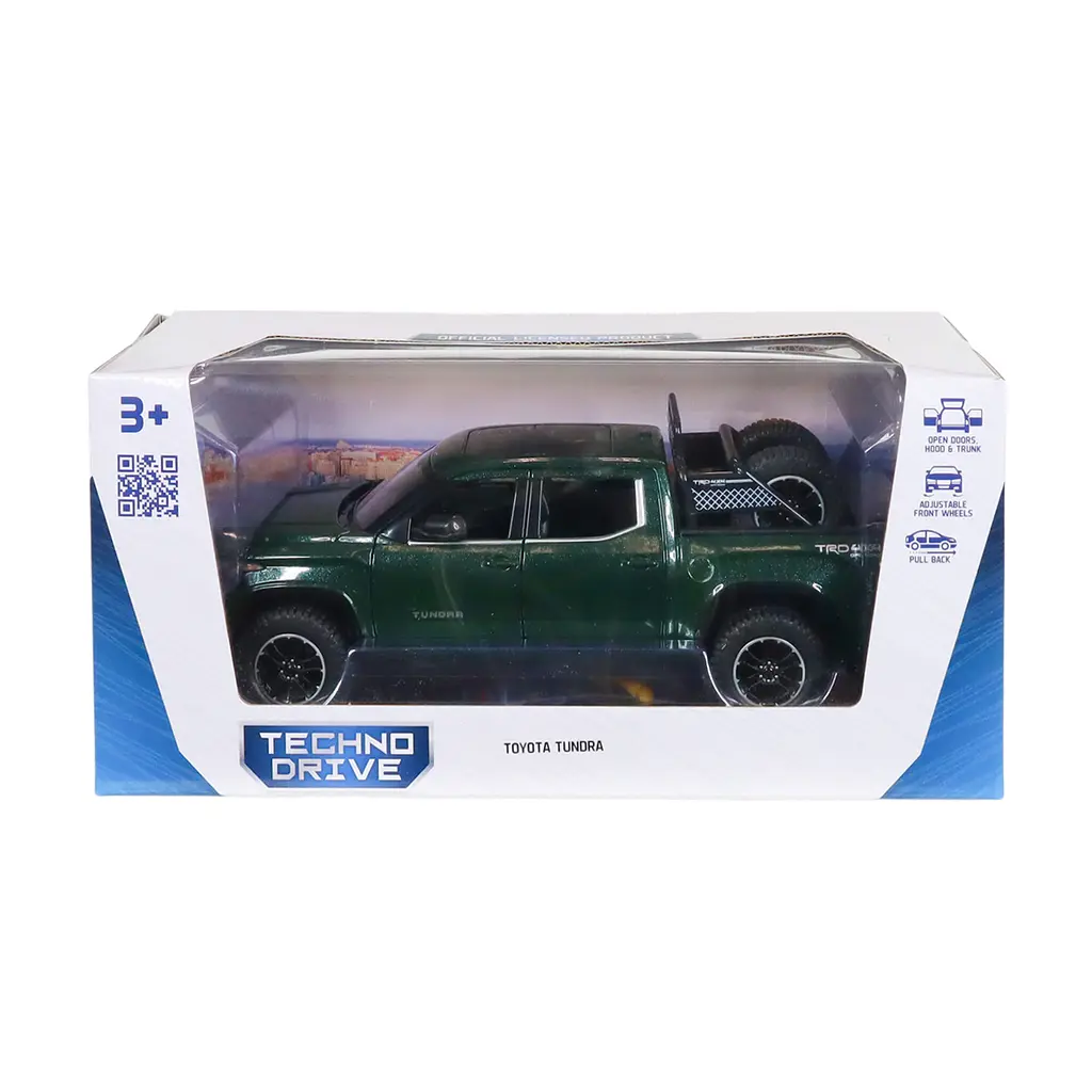 Автомодель TechnoDrive Toyota Tundra 1:24 зелена (KM08555) - фото 9