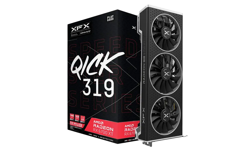 Відеокарта AMD Radeon RX 6700 XT 12GB XFX Speedster QICK 319 Black Gaming (RX-67XTYPBDP) Б/В - фото 4