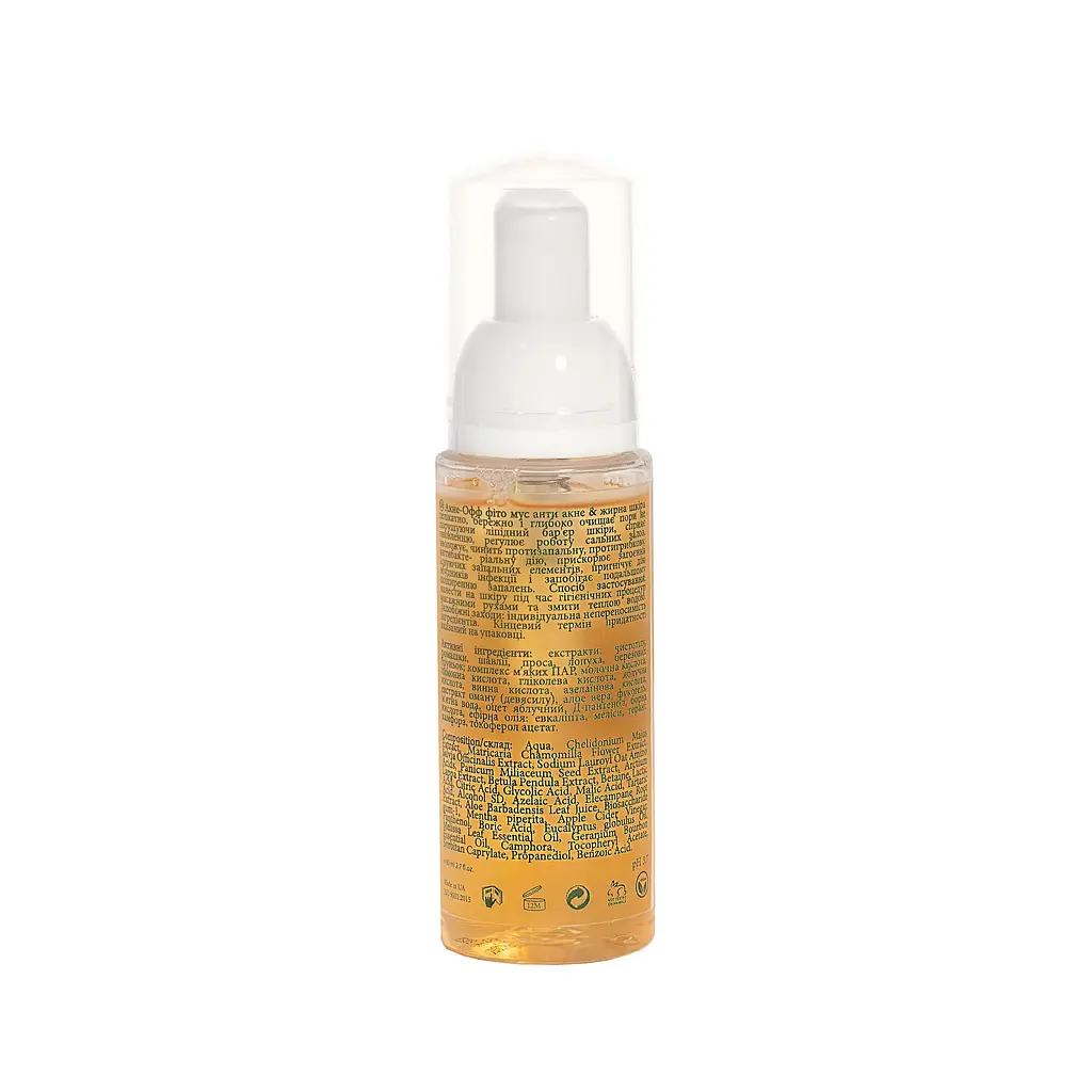 Очищаючий мус для проблемної шкіри Acne-Off phyto mousse (мініатюра) MyIDi 80 мл - фото 2