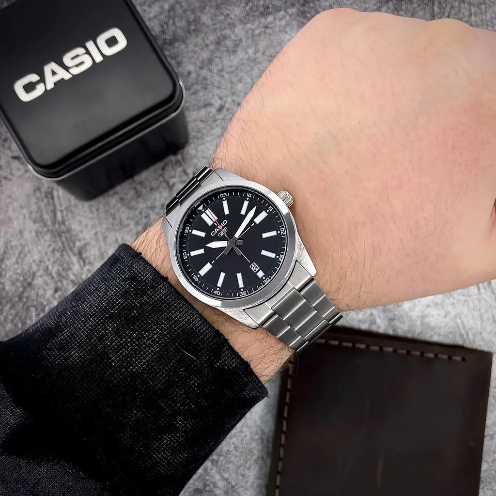 Чоловічий годинник Casio MTP-VD02D-1E Сріблястий ( AT1141-0326 ) - фото 8