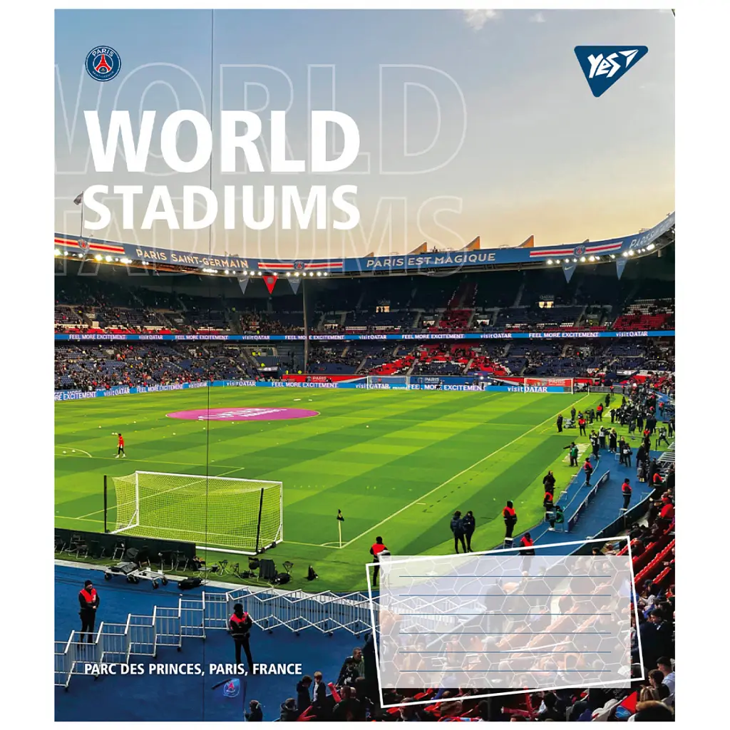 Зошит Yes World stadium А5 60 аркушів клітинка (767148) - фото 4