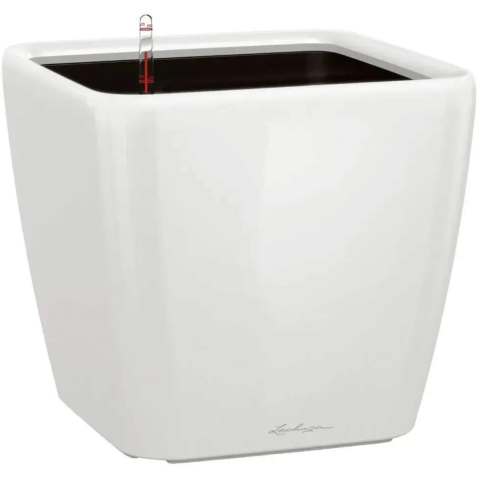 Вазон Lechuza Quadro Premium LS, 53 л, білий (16280)