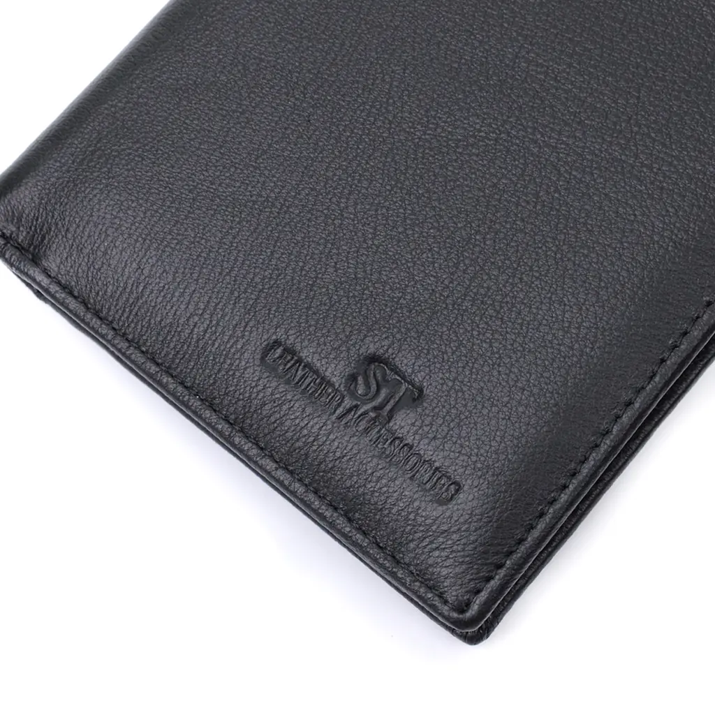 Чоловічий шкіряний гаманець ST Leather 10,5х13х2 см acs0029390 - фото 5