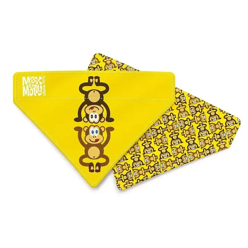 Бандана на нашийник для собак Max & Molly Bandana - Monkey Maniac/L