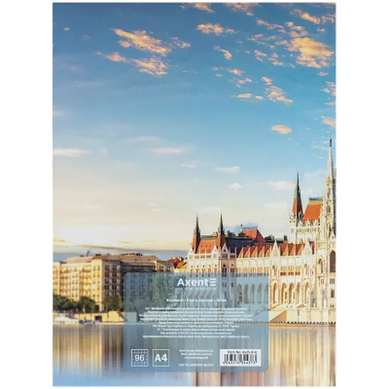 Книга записна Axent A4 City, Budapest, 96 аркушів, клітинка (8425-8-A) - фото 5