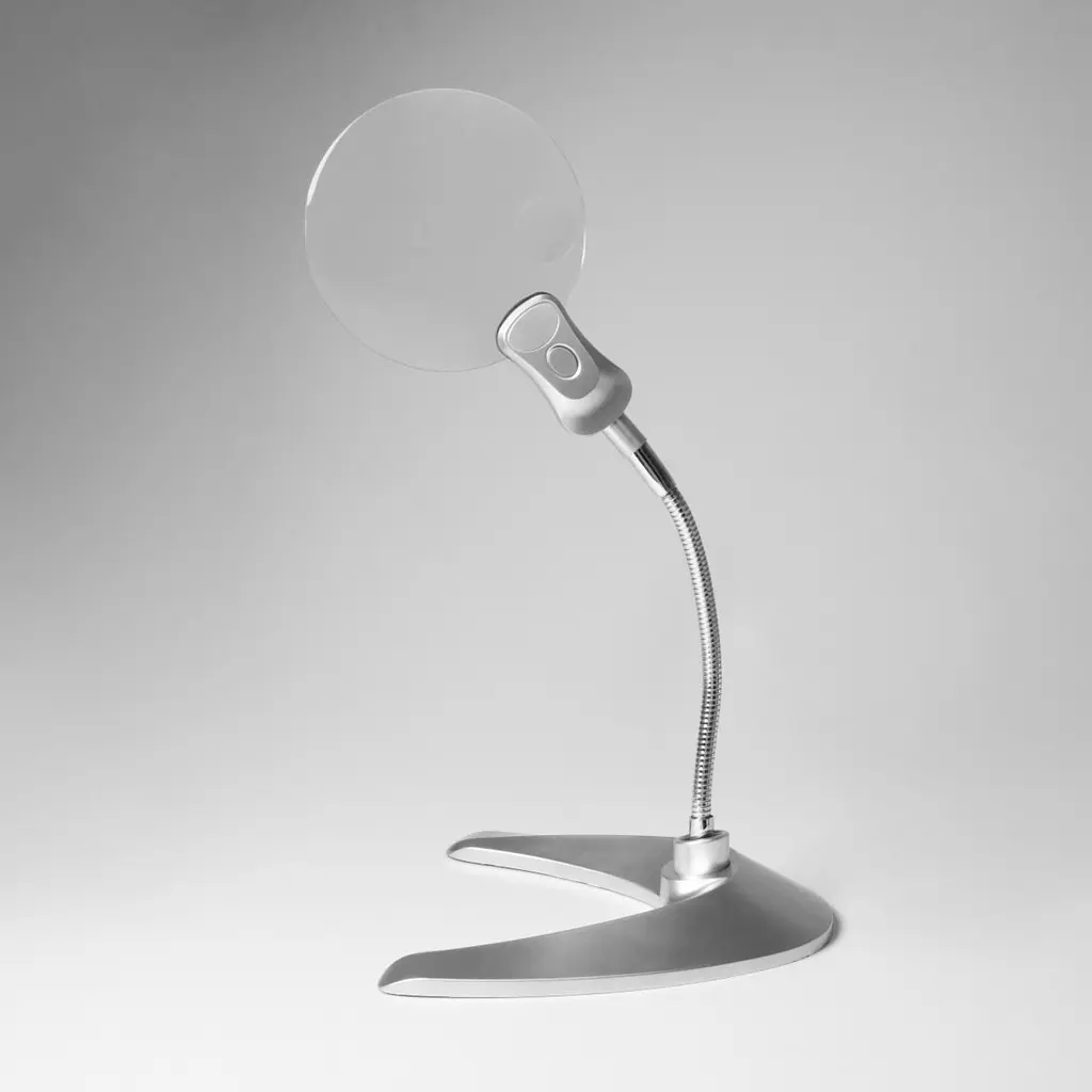 Настільна лупа Magnifier 5B-2 107 мм для рукоділля 2X + 5Х збільшення на підставці - фото 3