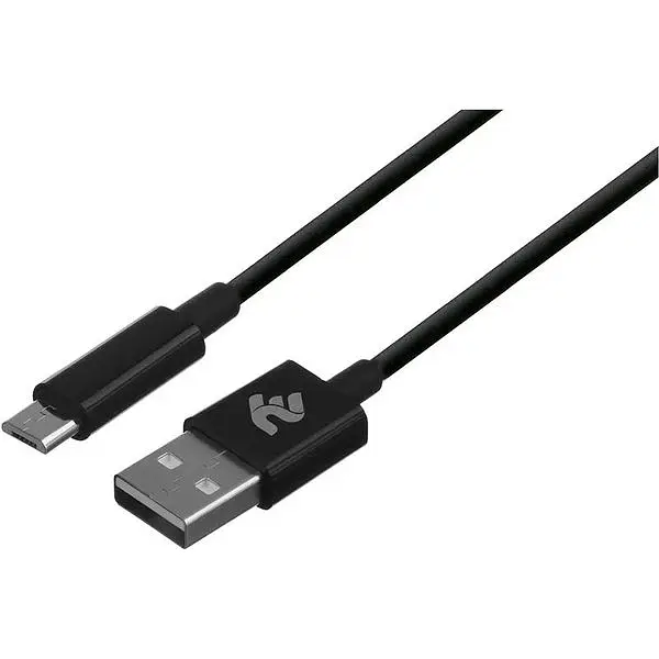 Кабель 2E Micro USB Molding Type 1m Black - фото 2