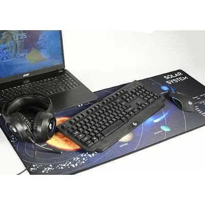 Килимок для мишки Gembird (MP-SOLARSYSTEM-XL-01) Black (MP-SOLARSYSTEM-XL-01) - фото 4