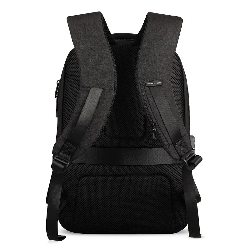 Рюкзак Mark Ryden для ноутбука 15.6 дюймів Rock MR9405YY з кодовим замком TSA та USB портом Чорний - фото 2