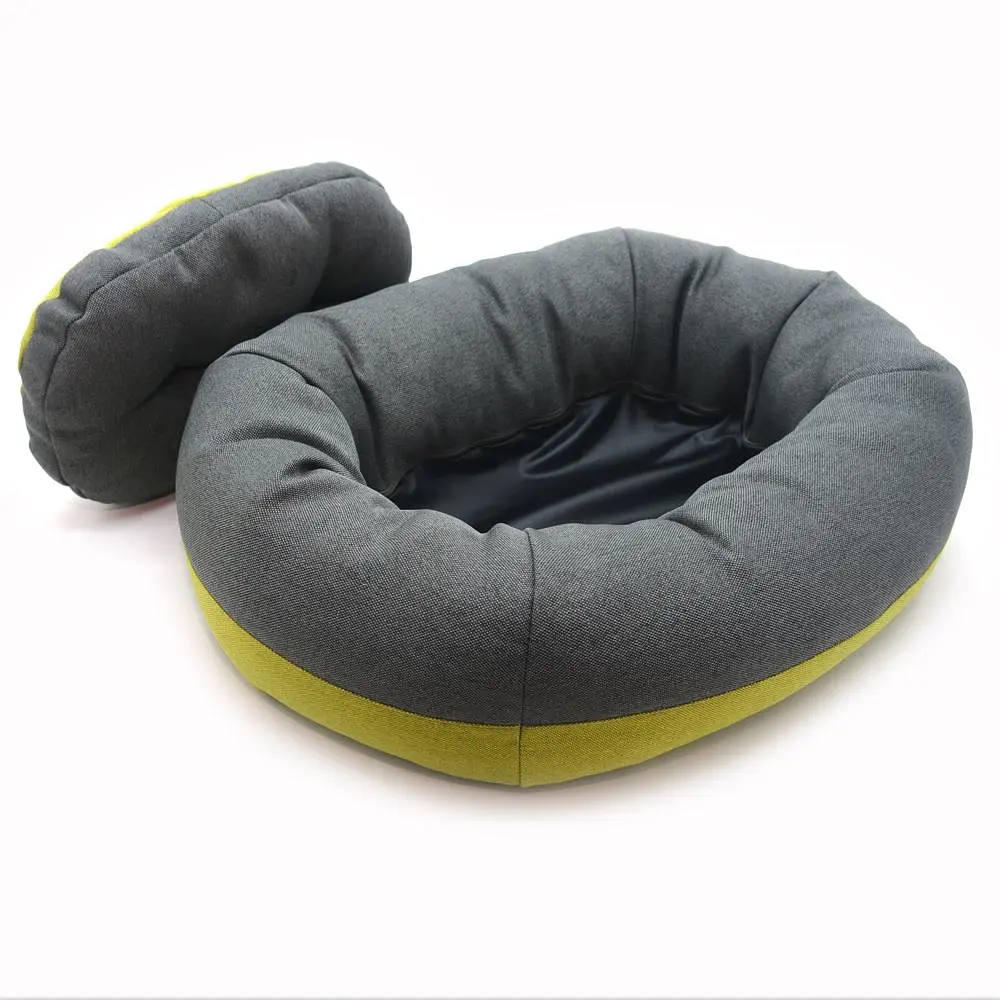 Лежак овальный для собак и кошек Магнус Zoo-hunt салатовый №1 40х50х22 см - фото 3