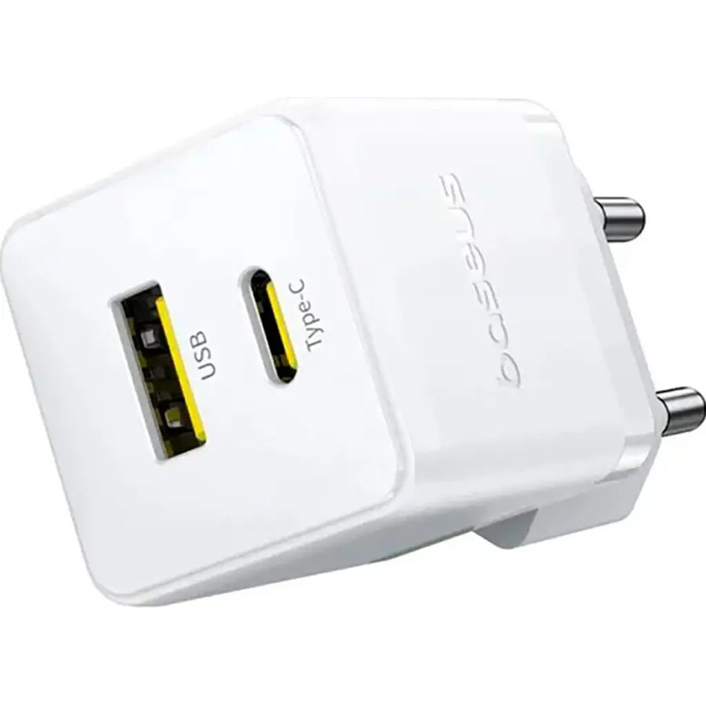 Мережевий зарядний пристрій Baseus Palm Fast Charger 20W Moon White (P10111608213-00) [139990] - фото 3